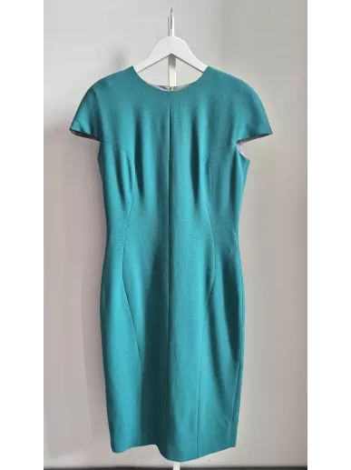 La Mania zielona sukienka ołówkowa z poduszkami r. 36