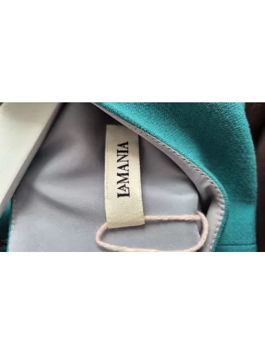 La Mania zielona sukienka ołówkowa z poduszkami r. 36