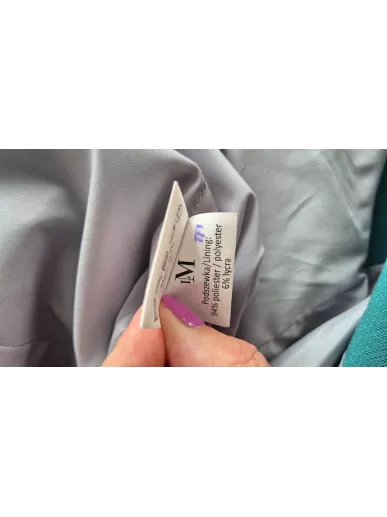 La Mania zielona sukienka ołówkowa z poduszkami r. 36