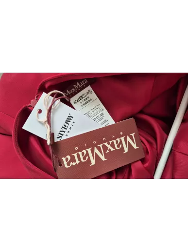 Sukienka MaxMara Studio malinowa czerwień, rozmiar 42 – Stylowy Komis