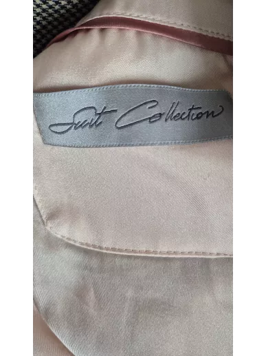 Żakiet w kratę księcia Walii ze złotymi guzikami | Stylowy Komis