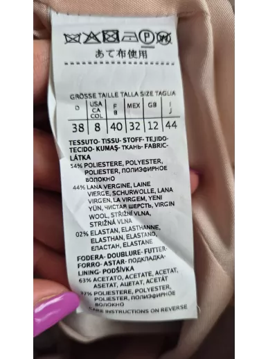 Żakiet w kratę księcia Walii ze złotymi guzikami | Stylowy Komis