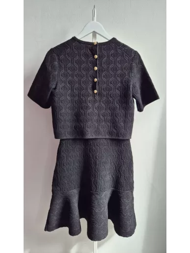 Sukienka Maje Paris czarna zestaw 2w1 z topem rozmiar 38 – Stylowy Kom