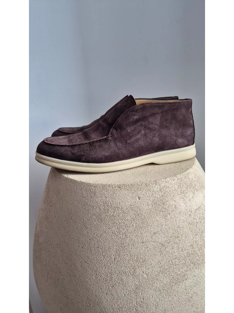 Loro Piana Open Walk damskie mokasyny zamszowe – Stylowy Komis