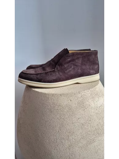 Loro Piana Open Walk damskie mokasyny zamszowe – Stylowy Komis