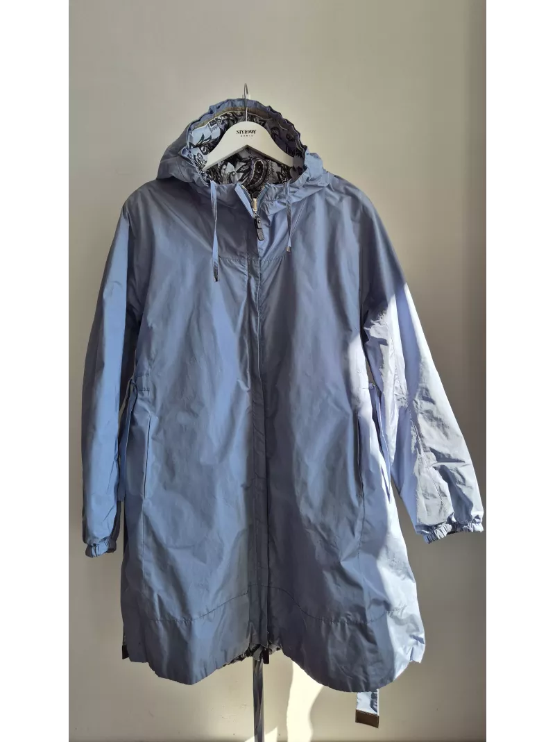 MaxMara The Cube kurtka dwustronna błękitna paisley | Stylowy Komis