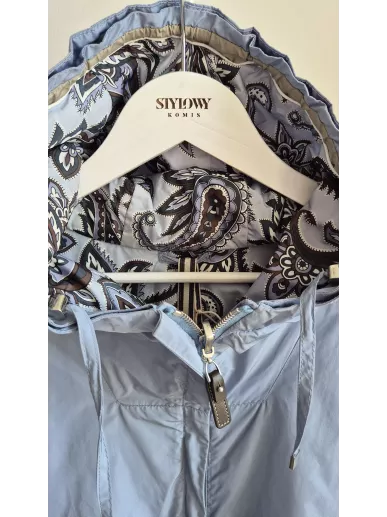 MaxMara The Cube kurtka dwustronna błękitna paisley | Stylowy Komis