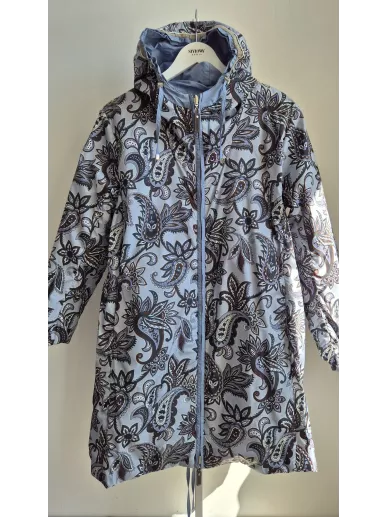 MaxMara The Cube kurtka dwustronna błękitna paisley | Stylowy Komis