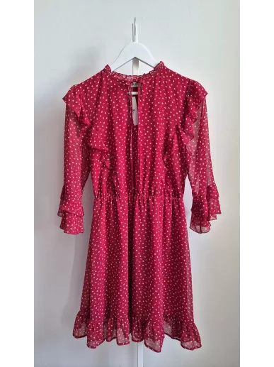 Liu Jo Milano sukienka czerwona w grochy r42 – Stylowy Komis