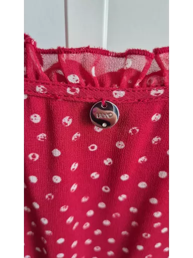 Liu Jo Milano sukienka czerwona w grochy r42 – Stylowy Komis