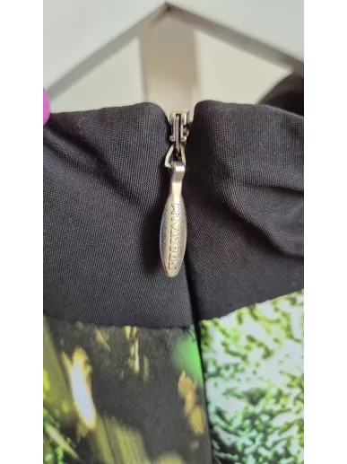 Sukienka Sportalm Flower midi czarna z printem – Stylowy Komis