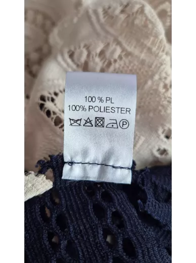 Bizuu sukienka koronkowa granatowa midi rozm. 36 – Stylowy Komis