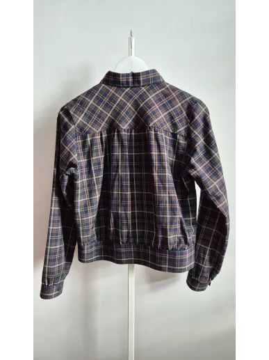 Massimo Dutti koszula damska w kratę XS len wiskoza | Stylowy Komis