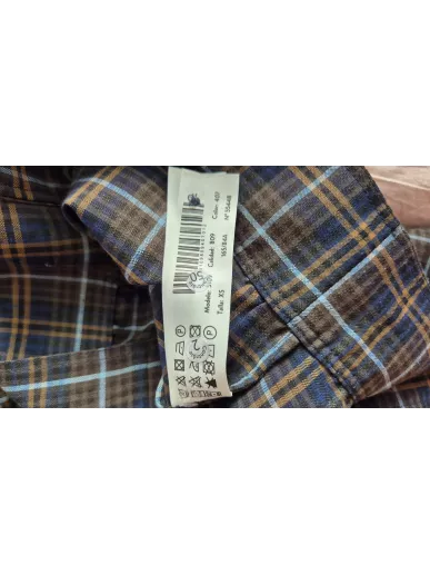 Massimo Dutti koszula damska w kratę XS len wiskoza | Stylowy Komis