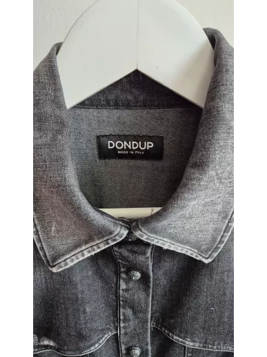 Dondup koszula jeansowa czarna denim western fit Made in Italy r. 38 polski