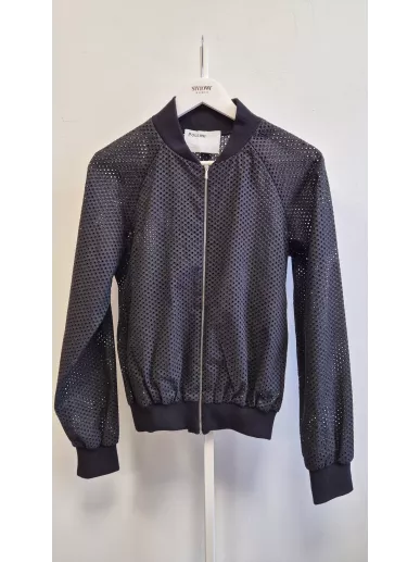 Pollini bomberka czarna siateczkowa 38 | Stylowy Komis