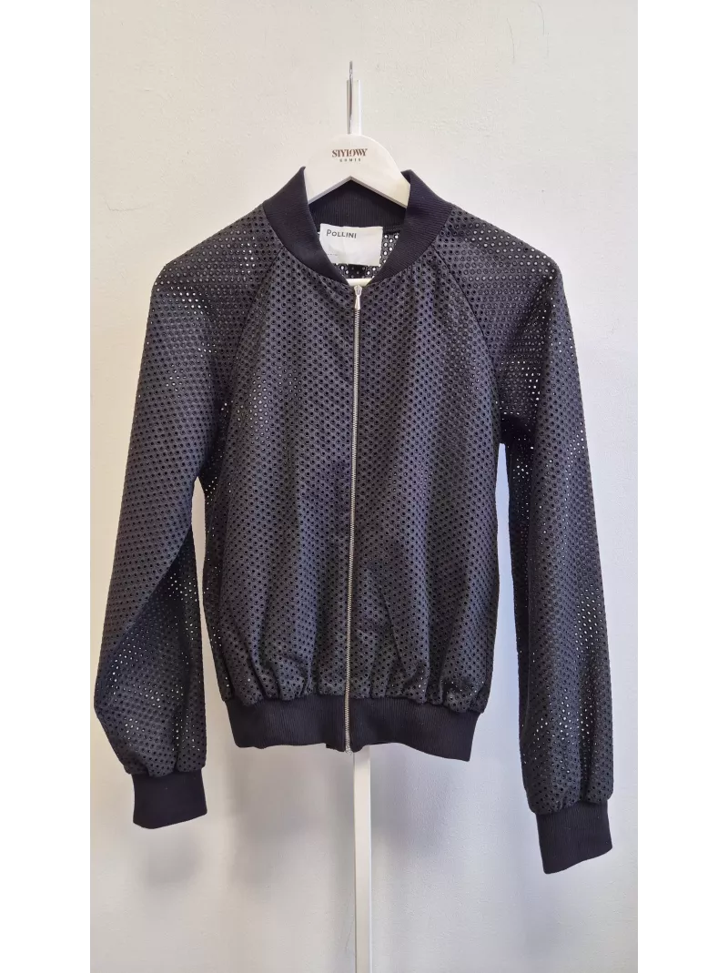 Pollini bomberka czarna siateczkowa 38 | Stylowy Komis
