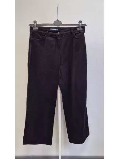 Aksamitne spodnie ’S MaxMara czarne r. 46 (PL 42) | Stylowy Komis