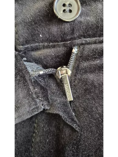 Aksamitne spodnie ’S MaxMara czarne r. 46 (PL 42) | Stylowy Komis