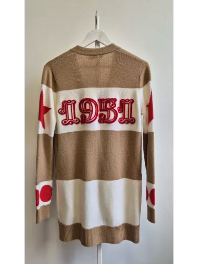 Kardigan MaxMara wełna z kaszmirem beżowy „1951” | Stylowy Komis