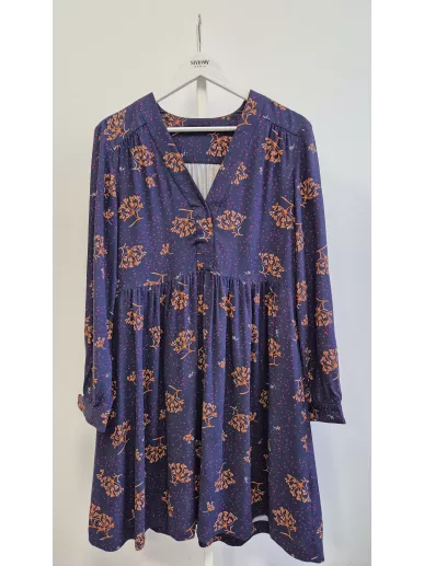 Sukienka MAX&Co. granatowa w kwiaty rozm. 38 – Stylowy Komis