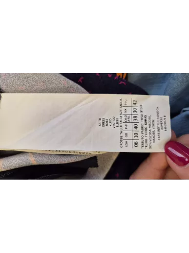 Sukienka MAX&Co. granatowa w kwiaty rozm. 38 – Stylowy Komis