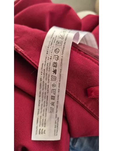 Twin-Set spodnie bordo M – eleganckie włoskie spodnie z kantem | Stylo