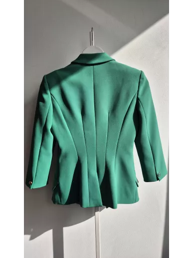 Elisabetta Franchi zielony żakiet dwurzędowy – Stylowy Komis
