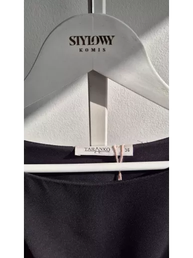 Czarna sukienka midi z perełkami Taranko 36 – Stylowy Komis