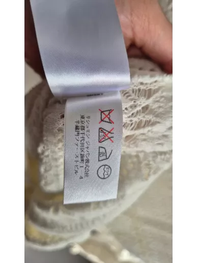 Sukienka ażurowa Chloé ecru z bawełny i jedwabiu M – Stylowy Komis