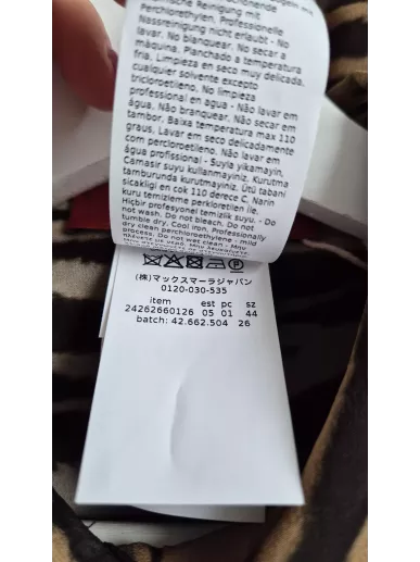 Jedwabna koszula MaxMara Studio w zwierzęcy print