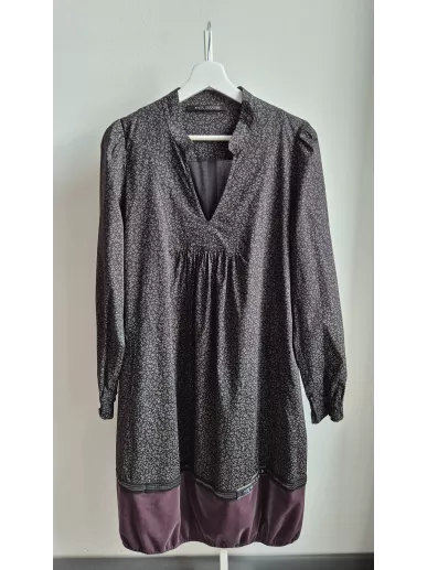 Sukienka Beate Heymann z bawełny i aksamitu | Stylowy Komis