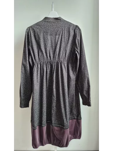 Sukienka Beate Heymann z bawełny i aksamitu | Stylowy Komis