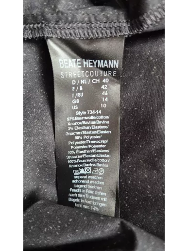 Sukienka Beate Heymann z bawełny i aksamitu | Stylowy Komis