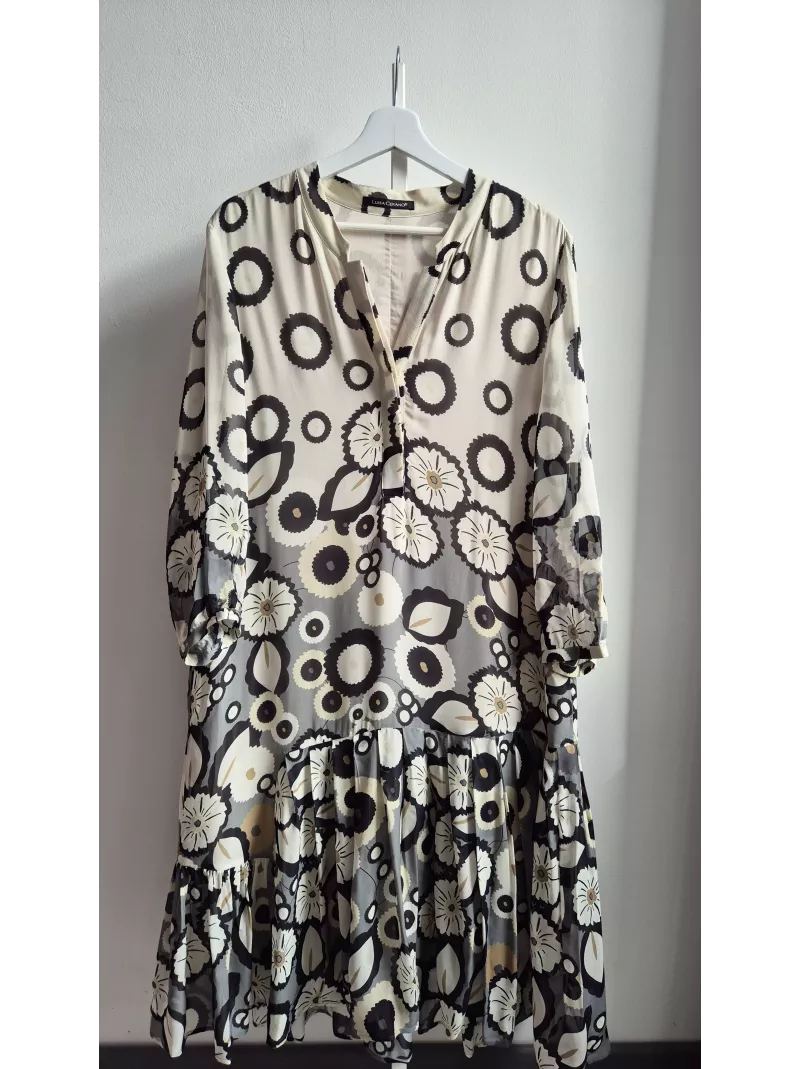 Sukienka Luisa Cerano we wzory z wiskozy | Stylowy Komis