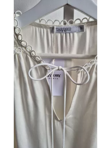 Bluzka Taranko kremowa z koronką | Stylowy Komis