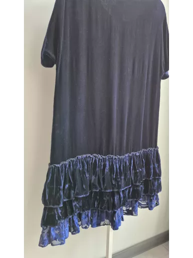 Sukienka Blumarine welurowa granatowa | Stylowy Komis