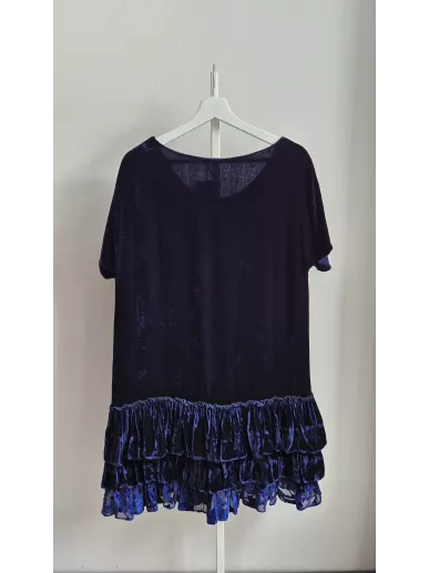 Sukienka Blumarine welurowa granatowa | Stylowy Komis