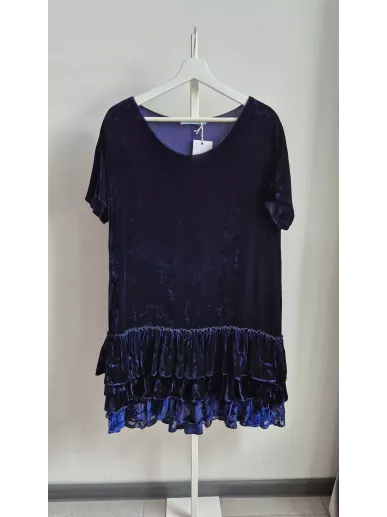 Sukienka Blumarine welurowa granatowa | Stylowy Komis