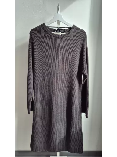 Sukienka wełniana LUISA CERANO grafit r. 38 | Stylowy Komis