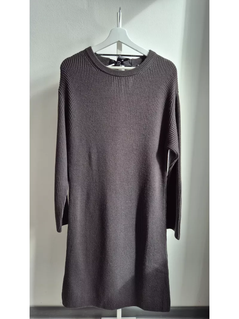 Sukienka wełniana LUISA CERANO grafit r. 38 | Stylowy Komis