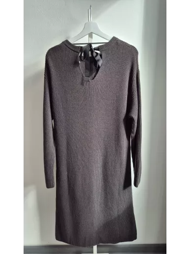 Sukienka wełniana LUISA CERANO grafit r. 38 | Stylowy Komis