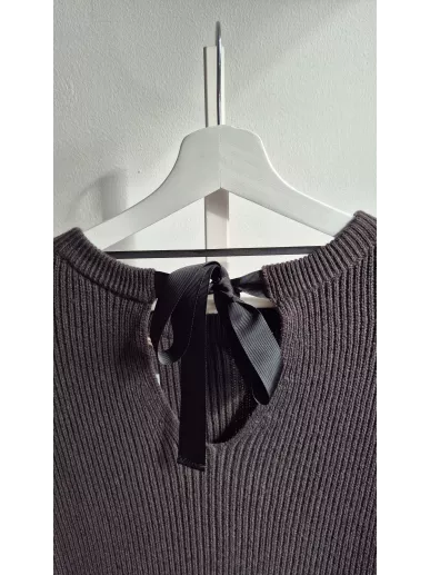 Sukienka wełniana LUISA CERANO grafit r. 38 | Stylowy Komis