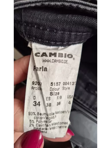 Jeansy Cambio Parla grafitowe | Stylowy Komis