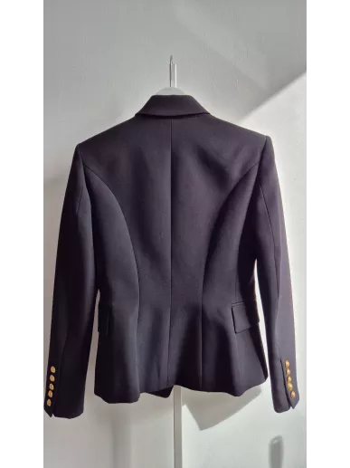 Marynarka BALMAIN czarna złote guziki r. 38 | Stylowy Komis