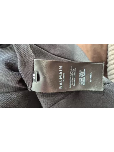 Marynarka BALMAIN czarna złote guziki r. 38 | Stylowy Komis