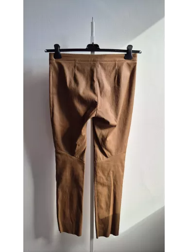 Skórzane spodnie ESCADA karmelowe r. 38 | Stylowy Komis