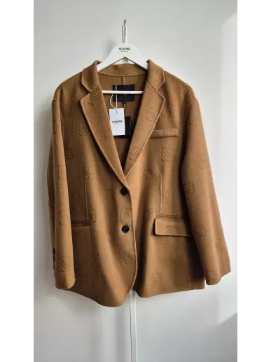 Marynarka Maje Paris camel z paskiem 36/38 – Stylowy Komis