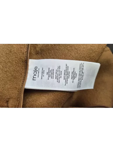 Marynarka Maje Paris camel z paskiem 36/38 – Stylowy Komis