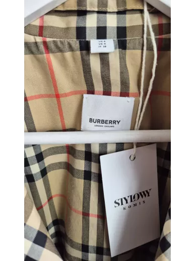 Limitowany trencz Burberry Heritage Check 36 – Stylowy Komis